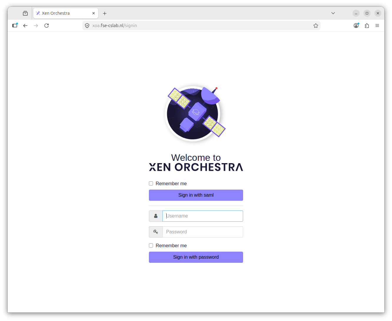 XO login page