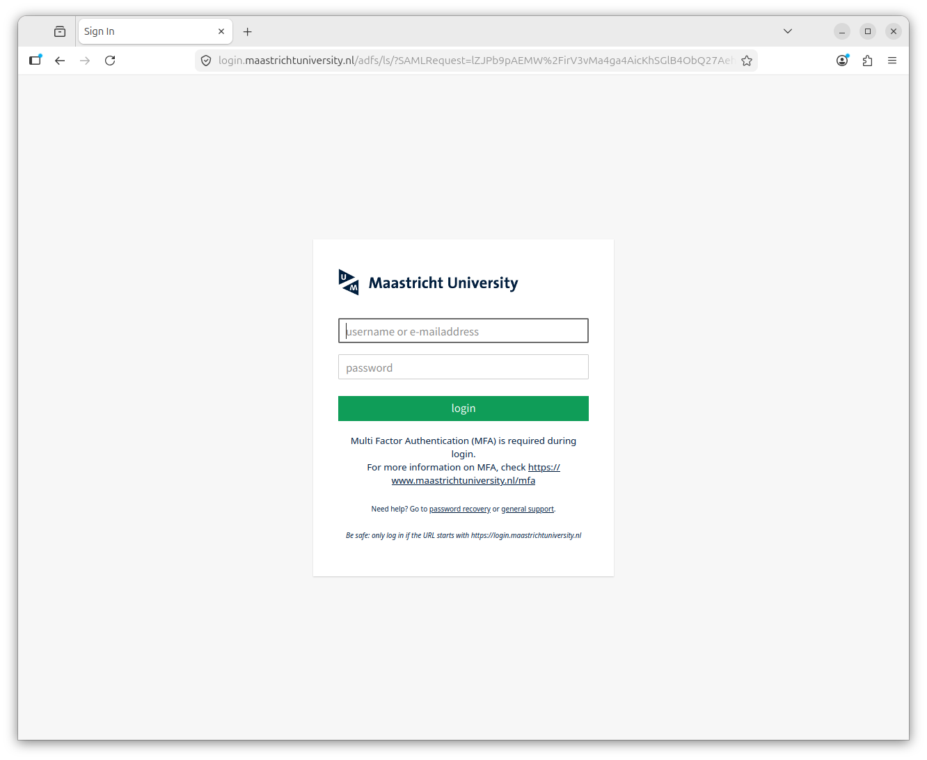UM login